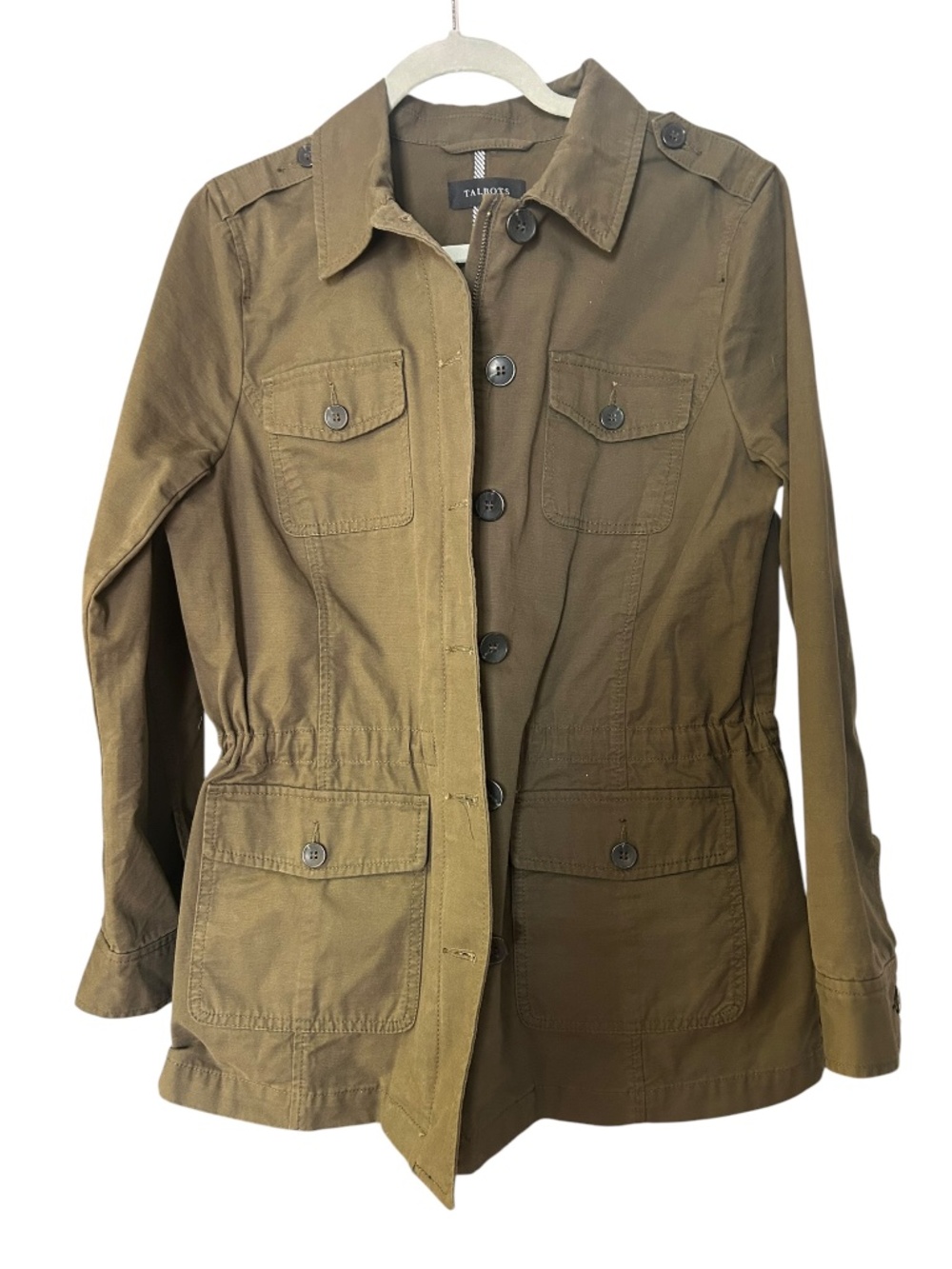 Talbots Women’s Military Green Jacket Size L